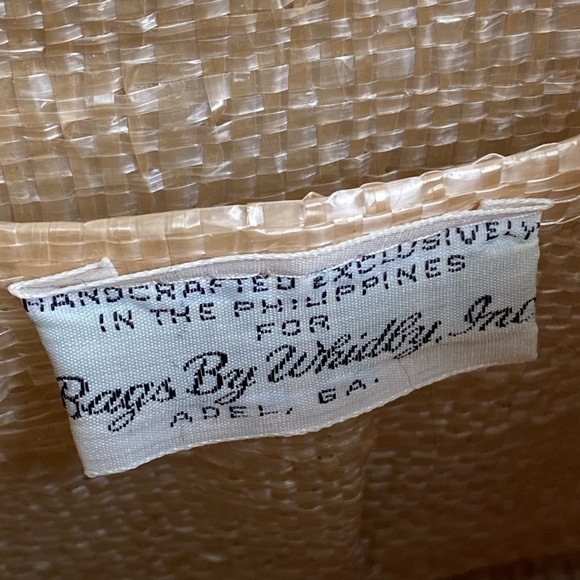 Vintage 50s 60s Straw Raffia Purse Floral Top Handle Bag Summer Beach Handbag - Picture 11 of 11